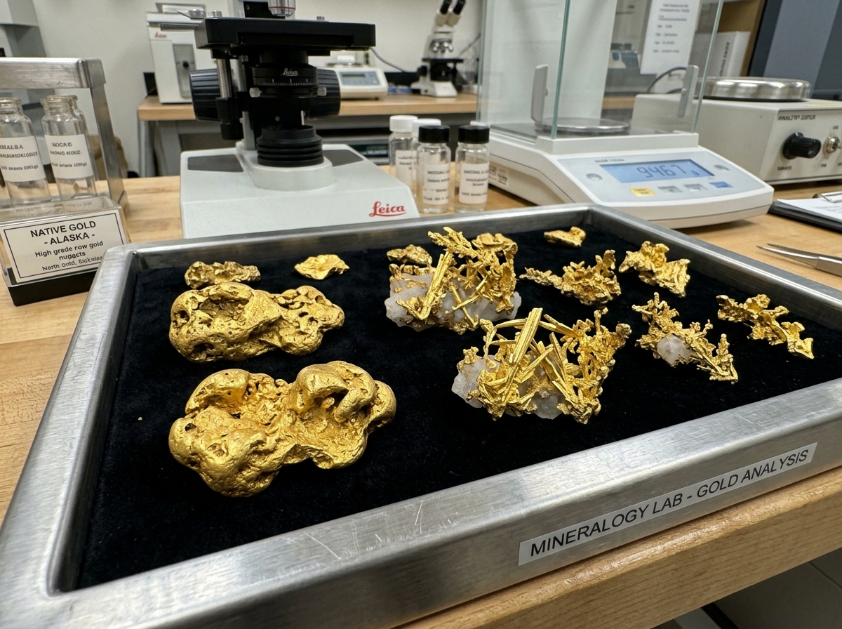 Responsible conflict-free artisanal gold nugget extraction and tracing